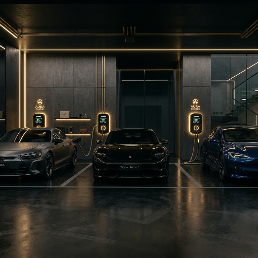 Tesla Supercharge Garage