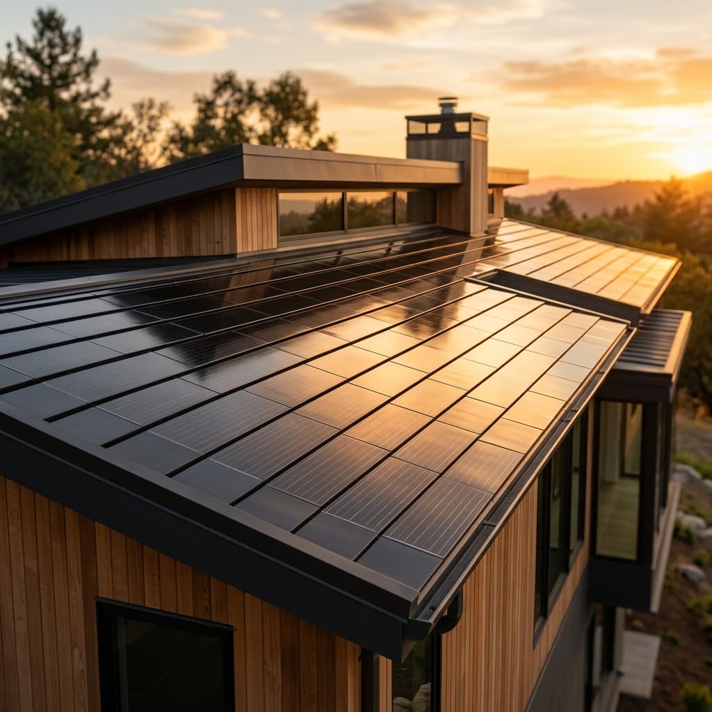 Integrated Tesla Solar Roof